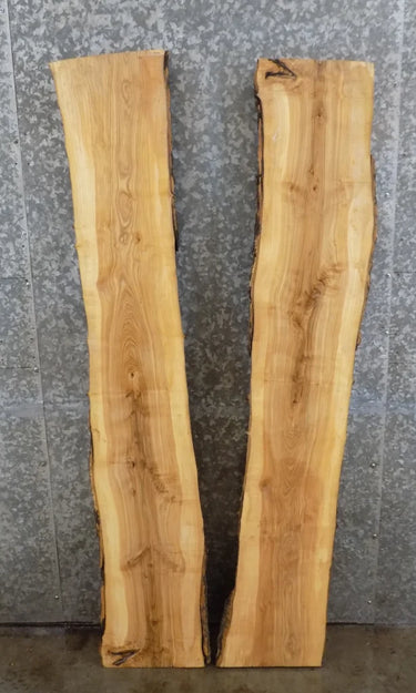 2- Live Edge Ash Bar Top/Wall Shelf/Mantle Slabs 201-202